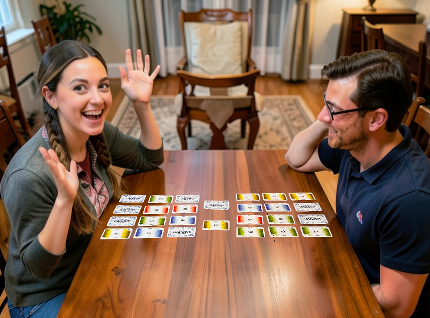 Two players enjoying KAPOW!